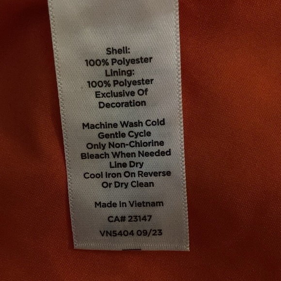 NWT: Talbots Elegant Orange Lace Dress (size 18) - Picture 6 of 6